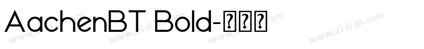 AachenBT Bold字体转换